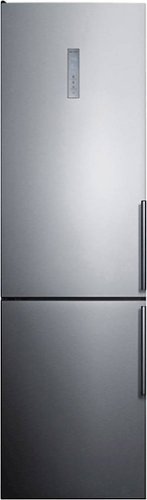 Summit Appliance - 12.5 Cu. Ft. Bottom-Freezer Counter-Depth Refrigerator - Stainless steel