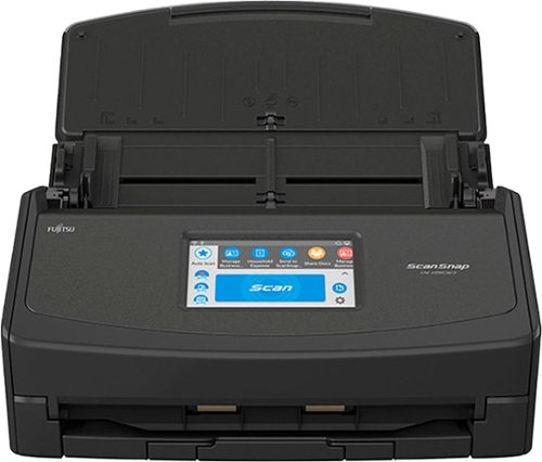 Fujitsu - ScanSnap iX1500 Touchscreen Scanner - Black-Front_Standard 