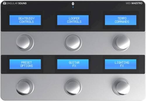 Singular Sound - MIDI Maestro Pedal Controller - Silver/Black