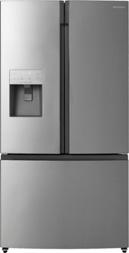 Insignia™ - 25.4 Cu. Ft. French Door Refrigerator with Water Dispenser - Stainless steel