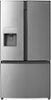 Insignia™ - 25.4 Cu. Ft. French Door Refrigerator with Water Dispenser - Stainless Steel-Front_Standard