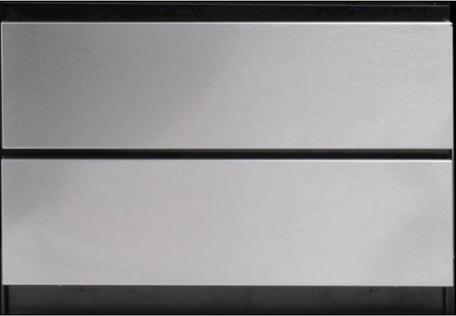 "Sharp - 24"" Drawer Pedestal for Select 24"" Microwave Oven - Stainless Steel"