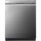 LG - SIGNATURE 24" Top Control Smart Built-In Stainless Steel Tub Dishwasher with 3rd Rack, TrueSteam, and 38dba - Textured Steel-Front_Standard 