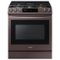 Samsung - 6.0 Cu. Ft. Front Control Slide-in Gas Range with Smart Dial, Air Fry & Wi-Fi, Fingerprint Resistant - Tuscan Stainless Steel-Front_Standard