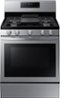 Samsung - 5.8 Cu. Ft. Freestanding Gas Convection Range with Air Fry - Stainless Steel-Front_Standard