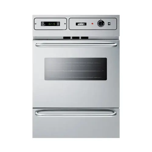 Front. Summit Appliance - 24" Built-In Single Electric Oven - Stainless Steel.