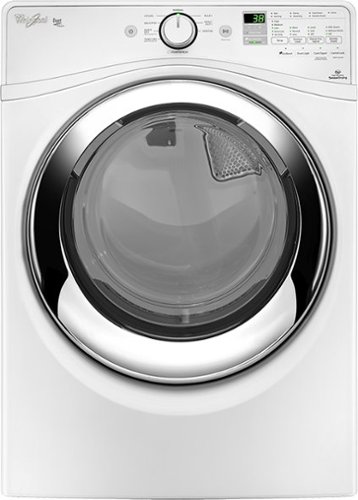  Whirlpool - Duet 7.4 Cu. Ft. 9-Cycle Steam Gas Dryer - White