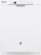 GE - 23 3/4" Front Control Built-In Dishwasher with Hybrid Stainless Steel Tub, Dry Boost, 3rd Rack, and 50dBA - White-Front_Standard