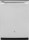 GE - Top Control Built-In Dishwasher with Sanitize Cycle and Dry Boost, 54dBA - Stainless Steel-Front_Standard
