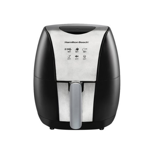 Hamilton Beach - 3.4qt Digital Hot Air Fryer - Black-Front_Standard 