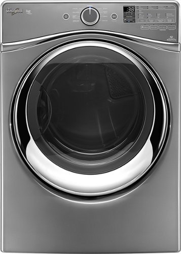  Whirlpool - Duet 7.4 Cu. Ft. 10-Cycle Steam Gas Dryer - Chrome Shadow