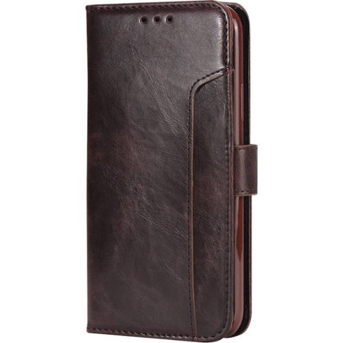 SaharaCase - Leather Series Case for Apple® iPhone® SE (2nd Generation and 3rd Generation 2022) - Brown