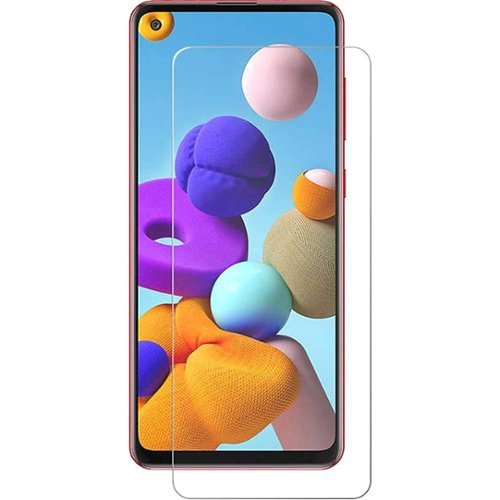 SaharaCase - ZeroDamage Tempered Glass Screen Protector for Samsung Galaxy A21 - Clear