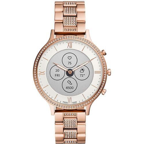 Fossil - Hybrid HR Smartwatch 42mm - Rose Gold-Tone - (2019)-Angle_Standard 