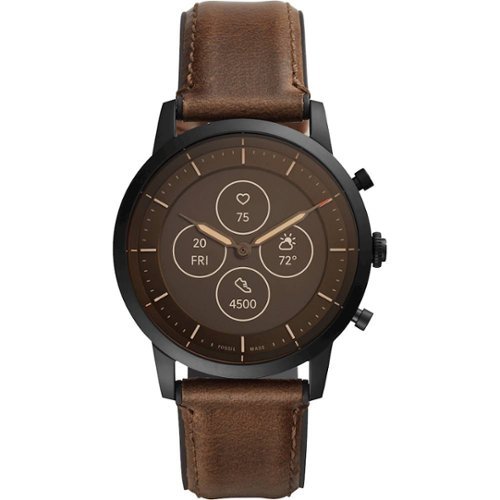 Fossil - Hybrid HR Smartwatch 42mm - Dark Brown - (2019)-Front_Standard 