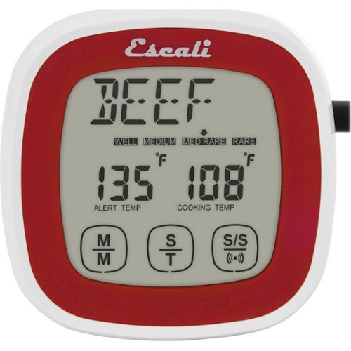 Escali Touch-Screen Thermometer and Timer - Red HOW TO BUY