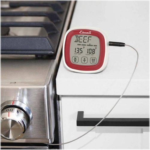 Escali Touch-Screen Thermometer and Timer - Red BUY IN MIDDLE EAST