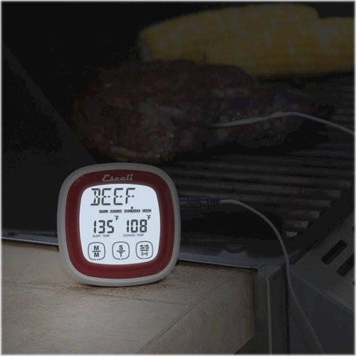 Escali Touch-Screen Thermometer and Timer - Red BUY IN AUSTRALIA