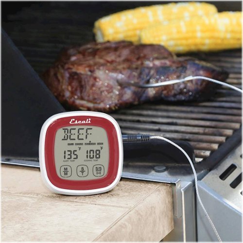 Escali Touch-Screen Thermometer and Timer - Red BUY IN SINGAPORE