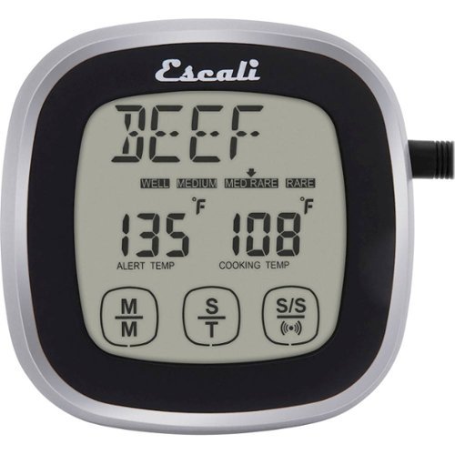 Escali Touch-Screen Thermometer and Timer - Black WHERE TO BUY