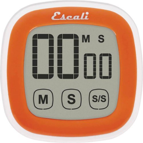 Escali Touch-Screen Digital Timer - Orange/White INTERNATIONAL SHIPPING