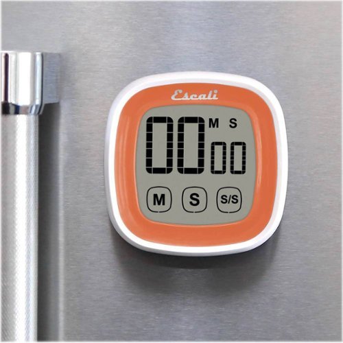 Escali Touch-Screen Digital Timer - Orange/White BUY ONLINE