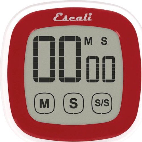 Escali - Touch-Screen Digital Timer - Red/White