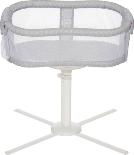 Halo - Essentia Series BassiNest Swivel Sleeper - Morning Mist-Front_Standard 
