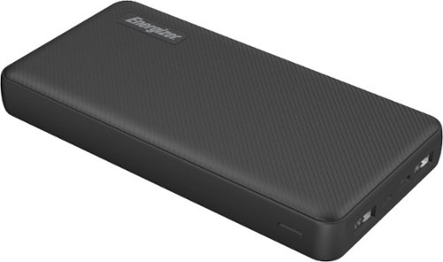 Energizer - MAX 20,000mAh High Speed Universal Portable Charger for Apple, Android, Google, Samsung &amp; USB Enabled Devices - Black