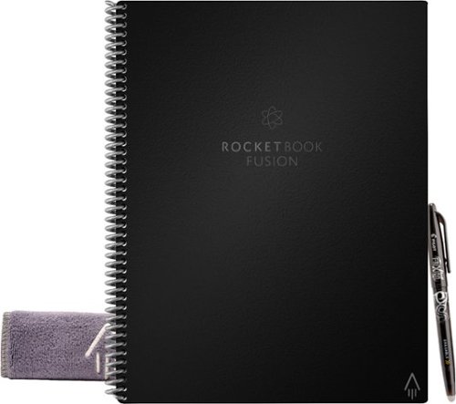 Rocketbook - Fusion Smart Reusable Notebook 7 Page Styles 8.5" x 11" - Infinity Black