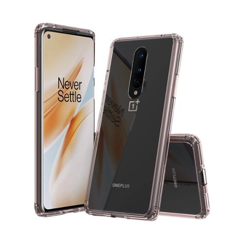 SaharaCase - Crystal Series Case for OnePlus 8 - Rose Gold Clear