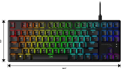 HyperX Alloy Origins Core TKL Wired Mechanical Tactile Aqua Switch Gaming Keyboard with RGB Back Lighting - Black BUY IN AUSTRALIA