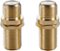 Rocketfish™ - Coaxial Cable Couplers (2 Pack) - Gold-Front_Standard