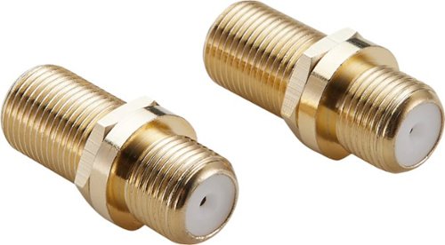 Rocketfish™ Coaxial Cable Couplers (2 Pack) - Gold GLOBAL SHIPPING