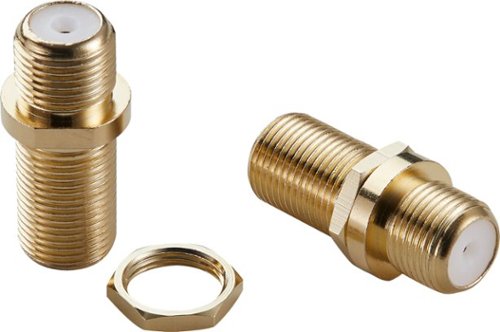Rocketfish™ Coaxial Cable Couplers (2 Pack) - Gold HOW TO BUY