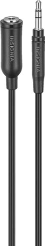 Insignia™ - 6' 3.5mm Extension Cable - Black