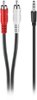 Insignia™ - 6' 3.5mm Stereo Audio RCA Cable - Black-Front_Standard