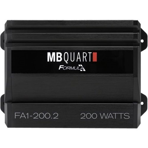 MB Quart - Formula 200W Class AB Bridgeable 2-Channel MOSFET Amplifier with Variable Low-Pass Crossover - Black