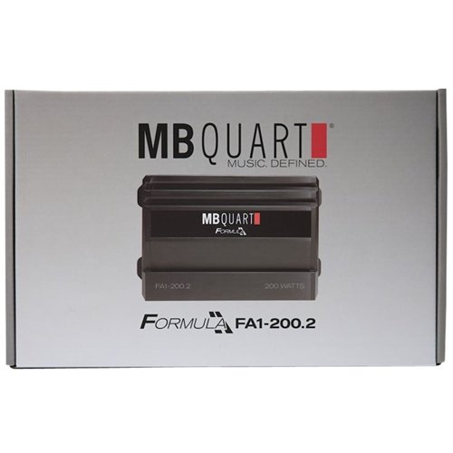 MB Quart Formula 200W Class AB Bridgeable 2-Channel MOSFET Amplifier with Variable Low-Pass Crossover - Black WHERE TO BUY