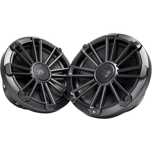 MB Quart - Nautic Premium 8" 2-Way Marine Speakers with Composite IMPP Cones (Pair) - Black