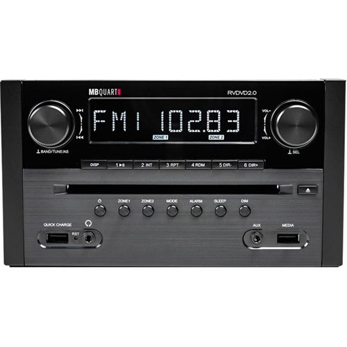 MB Quart - Bluetooth CD/DVD/DM Receiver - Black-Front_Standard 