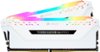 CORSAIR - Vengeance RGB PRO 32GB (2PK 16GB) 3.2GHz PC4-25600 DDR4 DIMM Unbuffered Non-ECC Desktop Memory Kit with RGB Lighting - White-Front_Standard
