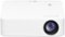 LG - CineBeam PH30N 720p Wireless DLP Projector - White-Front_Standard 