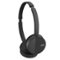 JVC - FLATS Wireless On-Ear Headphones - Black-Front_Standard