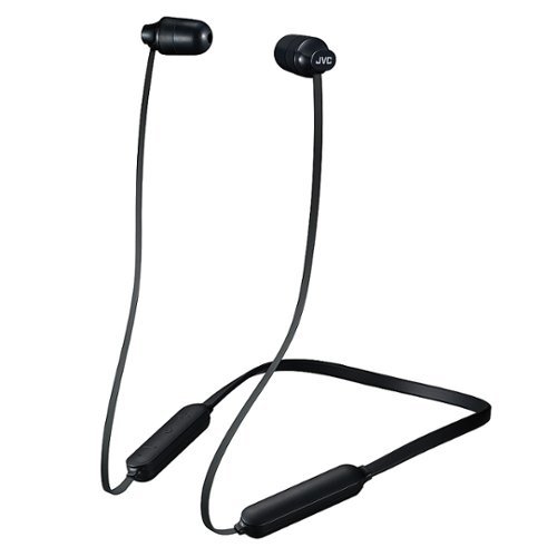 JVC - Marshmallow In-Ear Wireless Headphones with Flexible Soft-Band - Black