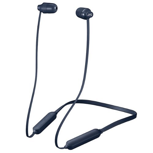 JVC - Marshmallow In-Ear Wireless Headphones with Flexible Soft-Band - Blue
