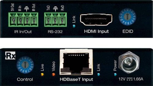 Key Digital - 4K/18G HDBaseT POH Extenders Kit - Black metal