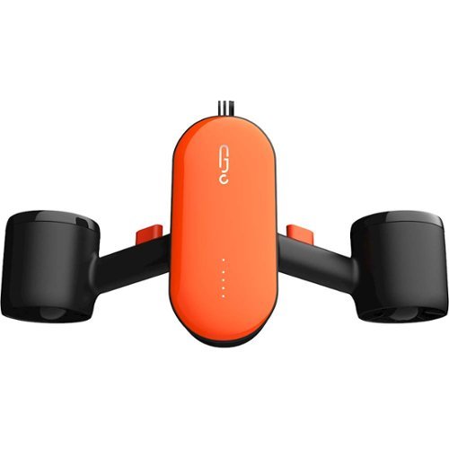 Geneinno - S2 Compact Underwater Scooter - 45 minutes/2.7 mph - Orange/Black-Front_Standard 