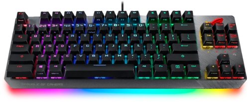 ASUS ROG TKL Wired Mechanical CHERRY MX Switch Gaming Keyboard with RGB Back Lighting - Gray/Black WORLDWIDE DELIVERY