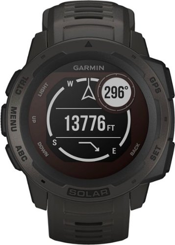 Garmin Instinct Solar Smartwatch 45mm Fiber-Reinforced Polymer - Graphite HOW TO BUY